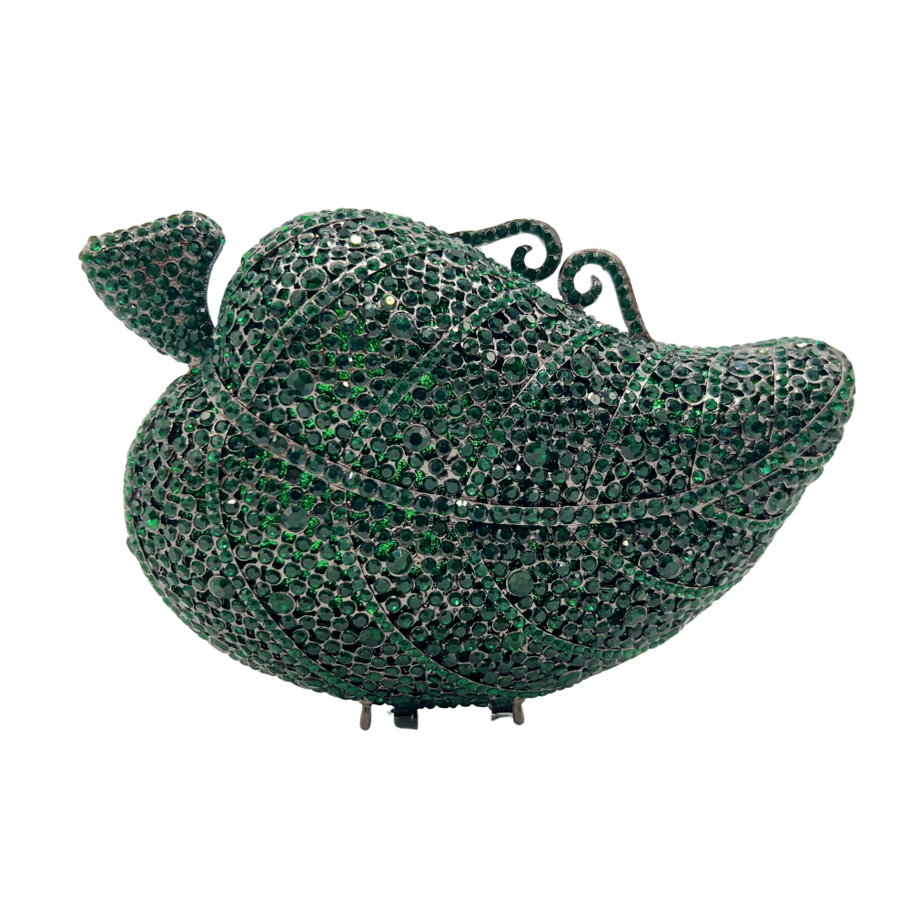 Mini Bag Evening Clutch - Petite Leaf Shaped Evening Clutch, Mini