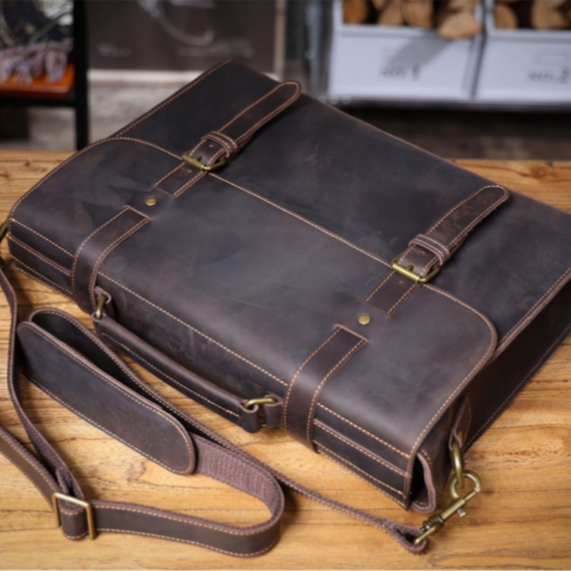 Luxury Zipper Bags - Luxury Original Men's Handbag Real Leather