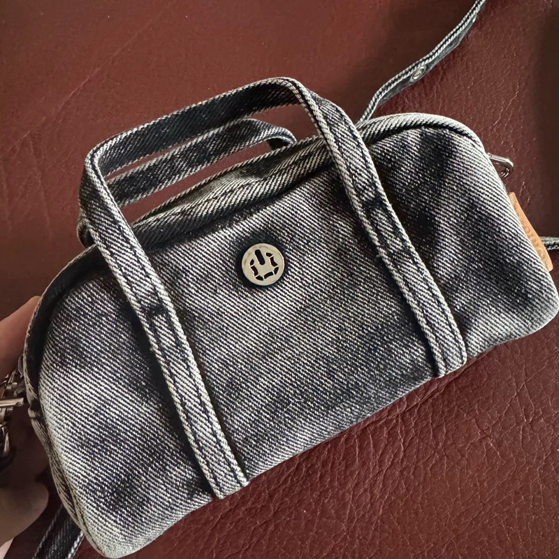 Luxury Zipper Bags - Korean Casual Mini Denim Box Bags