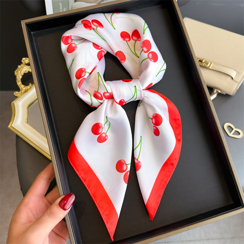 Luxury Bags Expensive - Luxury Square Satin Scarf Women Cute