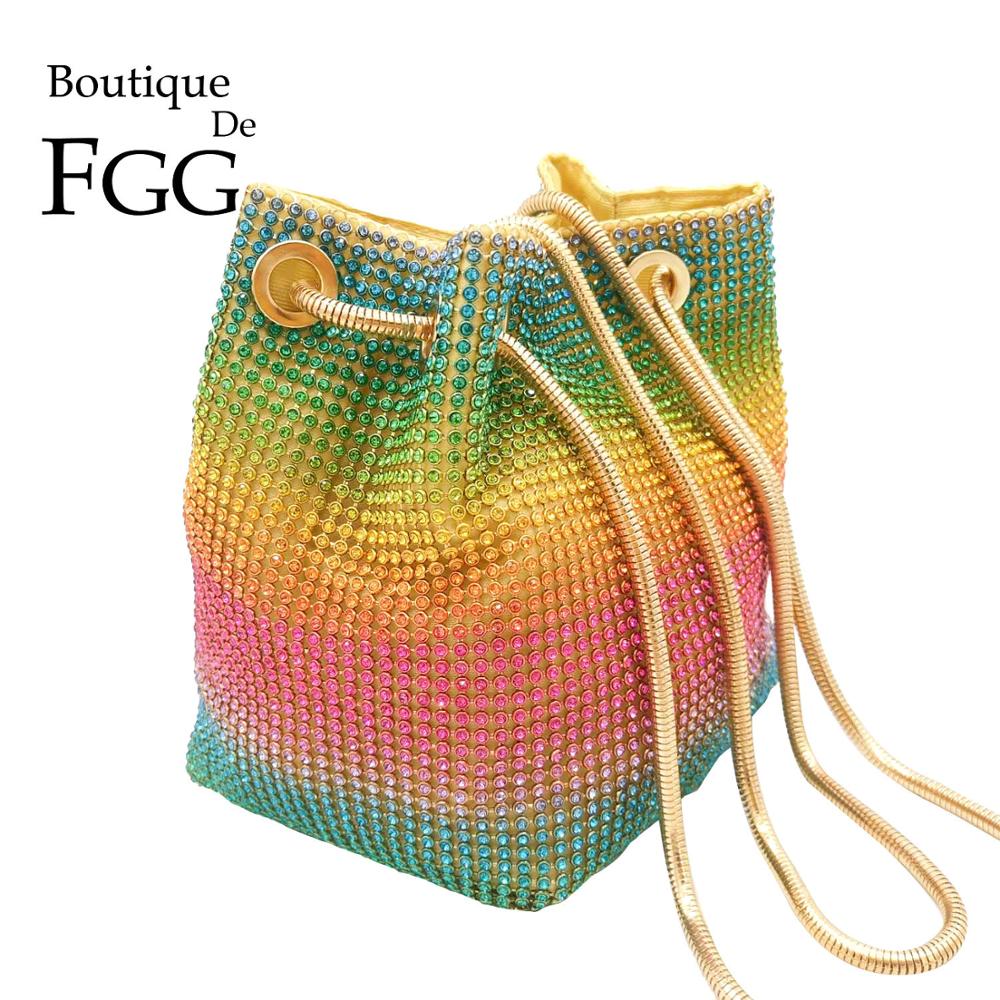 Boutique De FGG Rainbow Women  - Mini Bag Evening Clutch reseña y precio