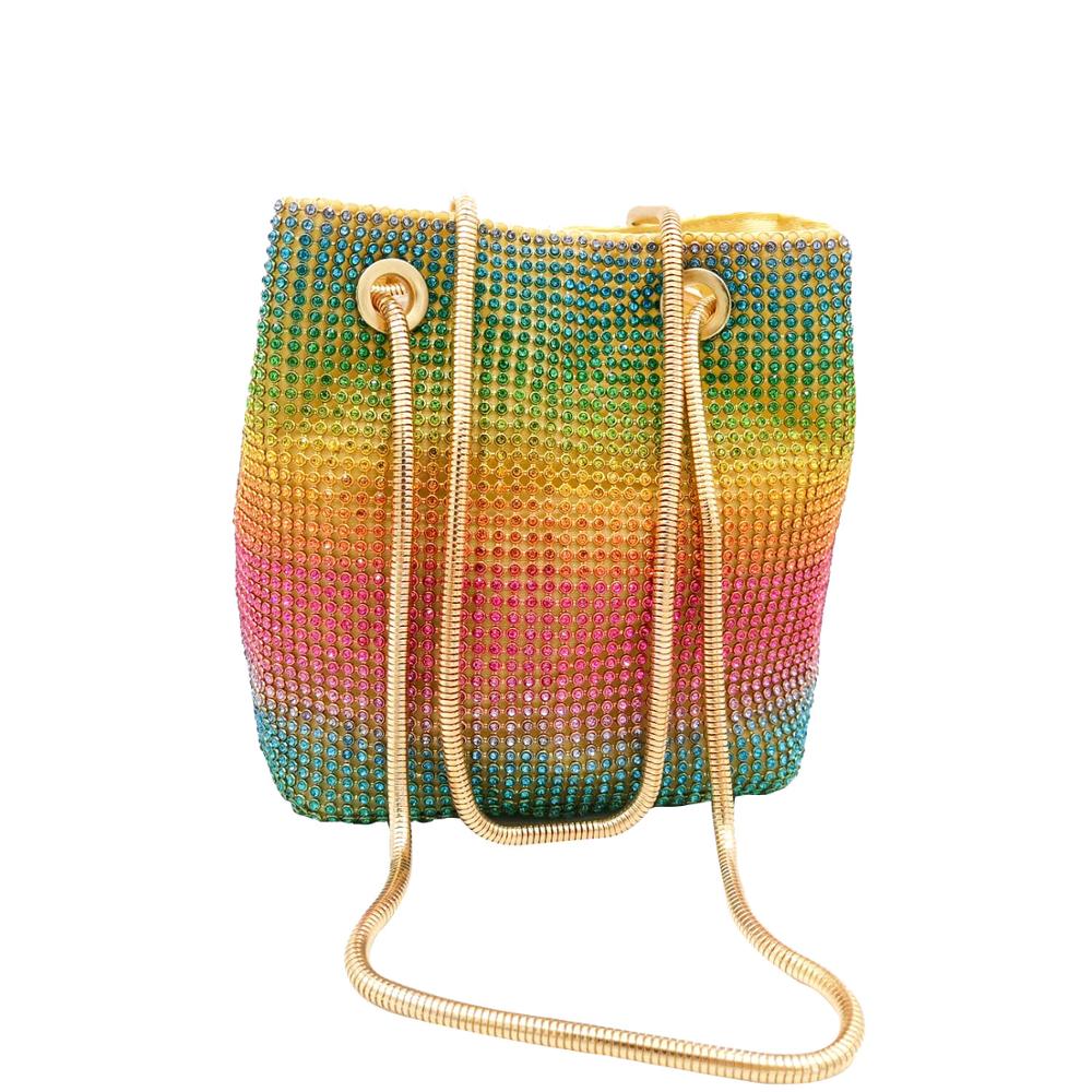 Boutique De FGG Rainbow Women  - Mini Bag Evening Clutch reseña y precio