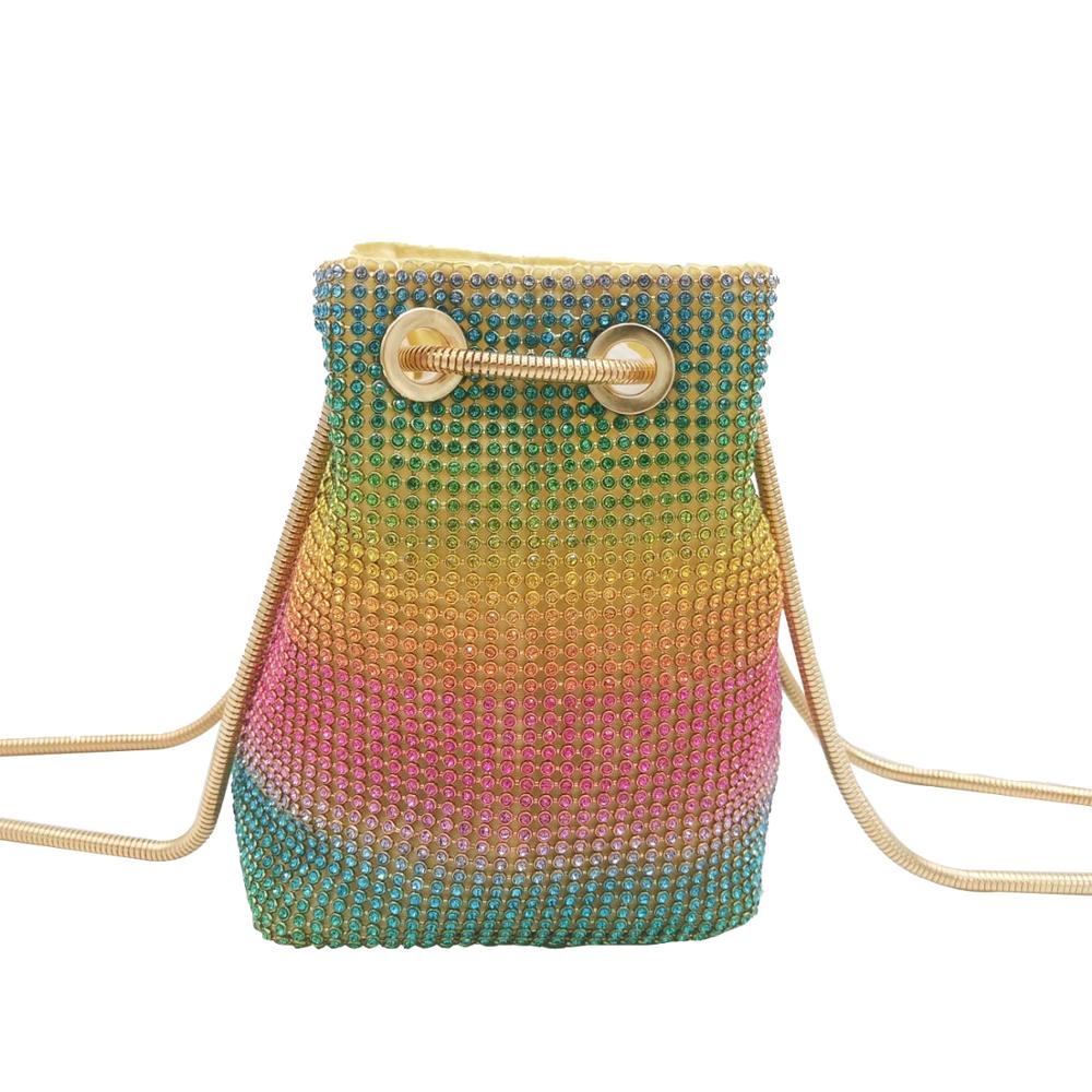 Boutique De FGG Rainbow Women  - Mini Bag Evening Clutch reseña y precio