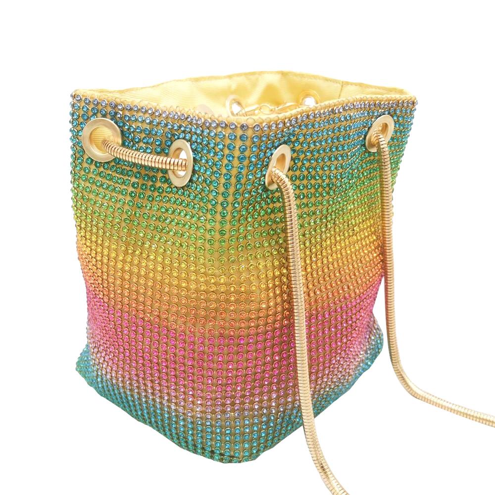 Boutique De FGG Rainbow Women  - Mini Bag Evening Clutch reseña y precio