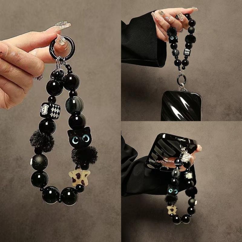 Luxury Black Fluffy Cat Phone  - Luxury Bags Women reseña y precio