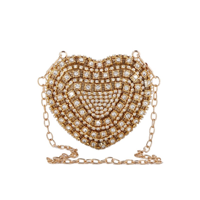 Mini Heart-shaped Diamond Sett - Mini Bag Evening Clutch reseña y precio