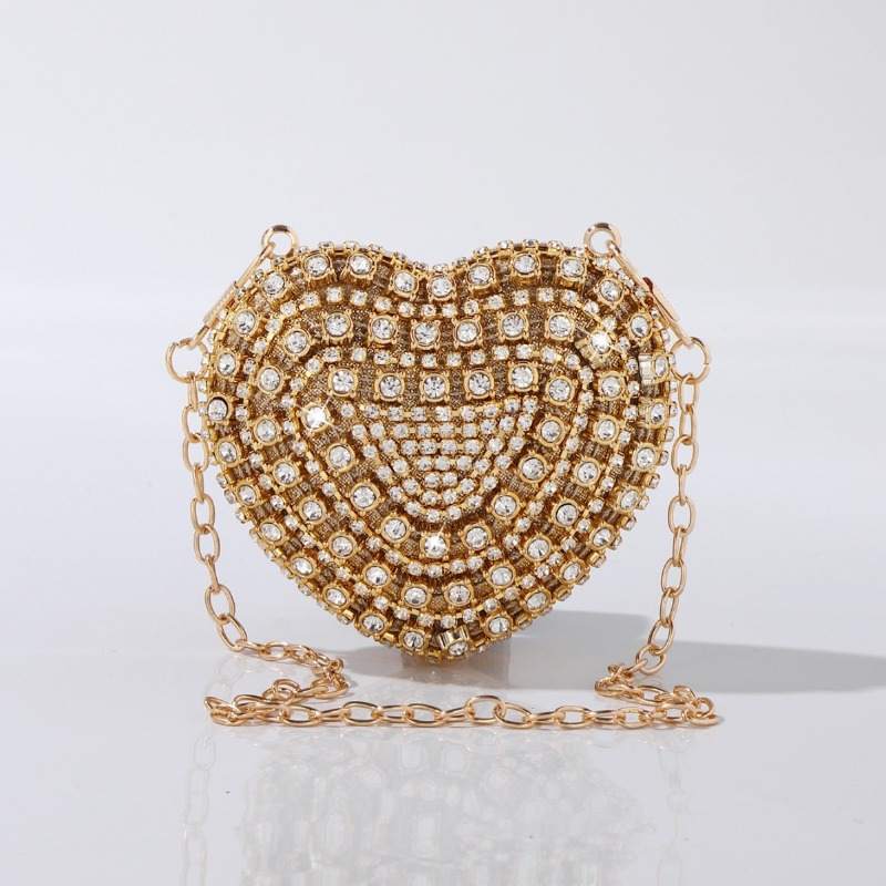 Mini Heart-shaped Diamond Sett - Mini Bag Evening Clutch reseña y precio
