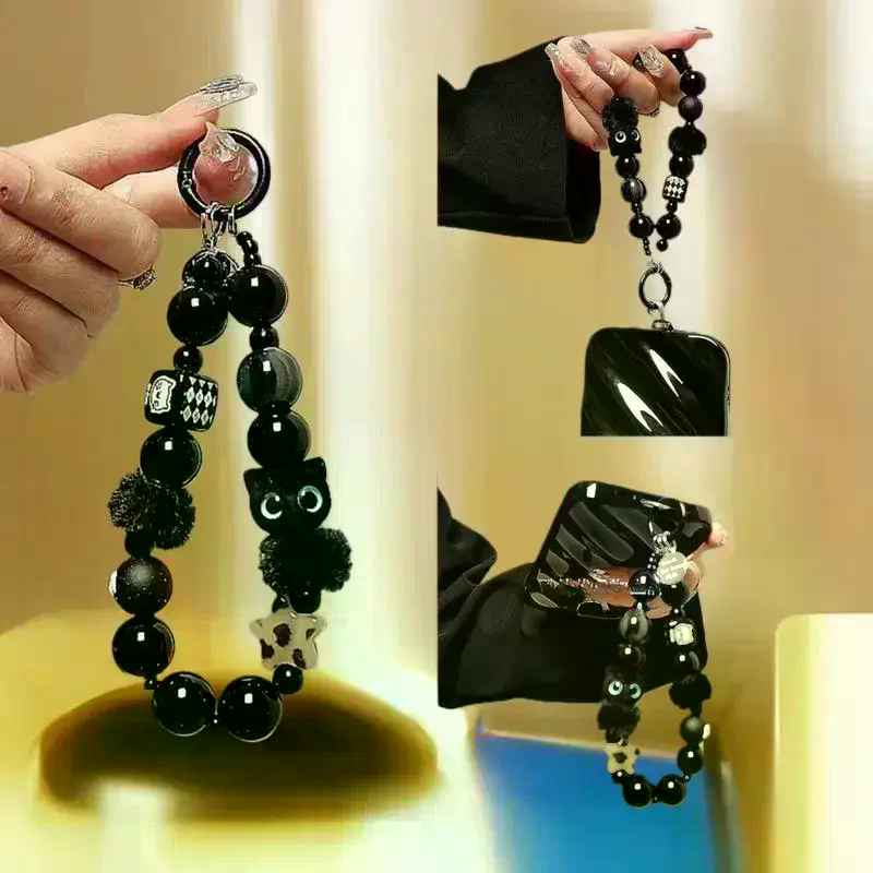 Luxury Black Fluffy Cat Phone  - Luxury Bags Women reseña y precio