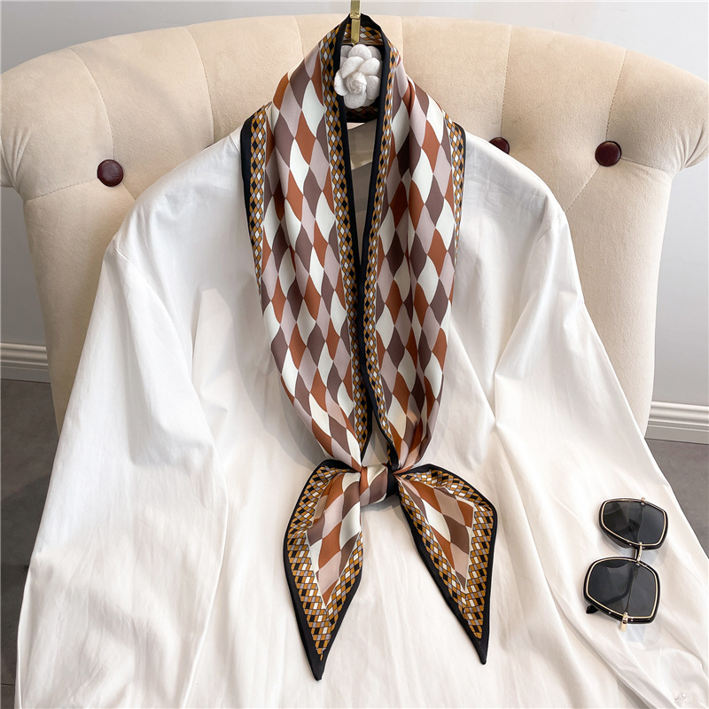 Fashion Print Long Silk Scarf  - Luxury Bags Expensive reseña y precio
