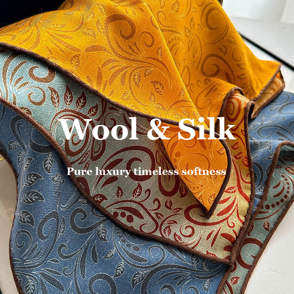 82% Wool 18% Real Silk Scarf N - Luxury Bags Expensive reseña y precio