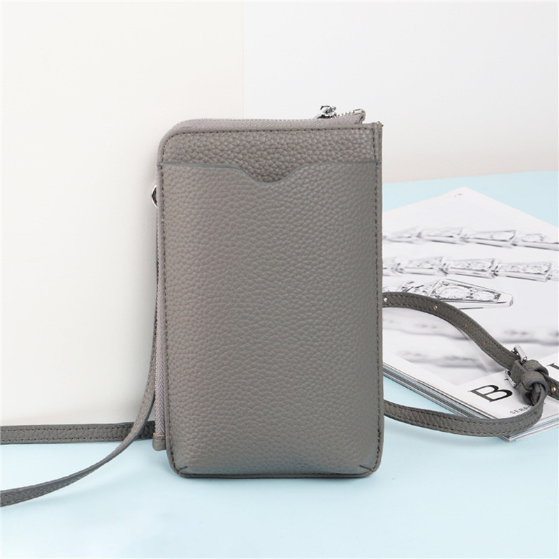 Fashion Genuine Leather Phone  - Luxury Zipper Bags reseña y precio