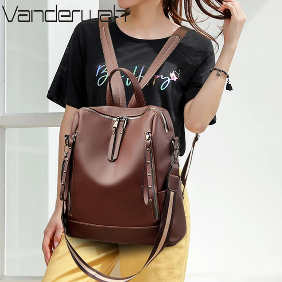 Brand Luxury Backpacks Soft Le - Luxury Zipper Bags reseña y precio