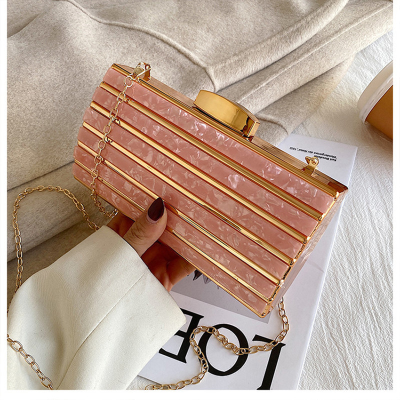Luxury Designer Acrylic Square - Mini Bag Evening Clutch reseña y precio