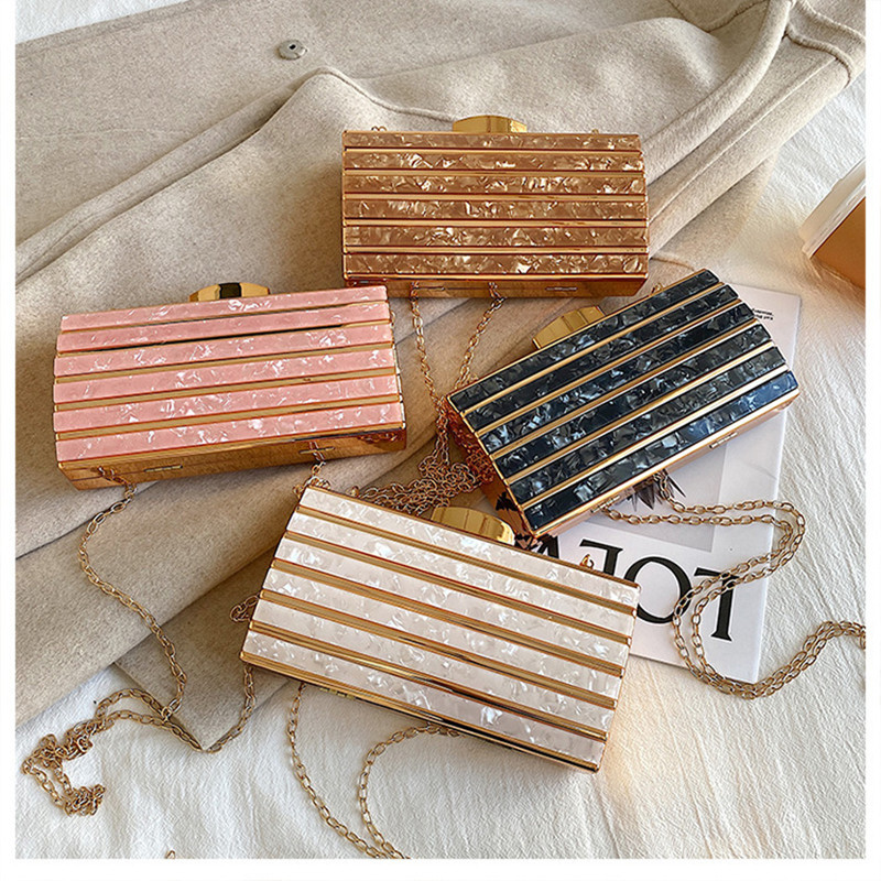 Luxury Designer Acrylic Square - Mini Bag Evening Clutch reseña y precio