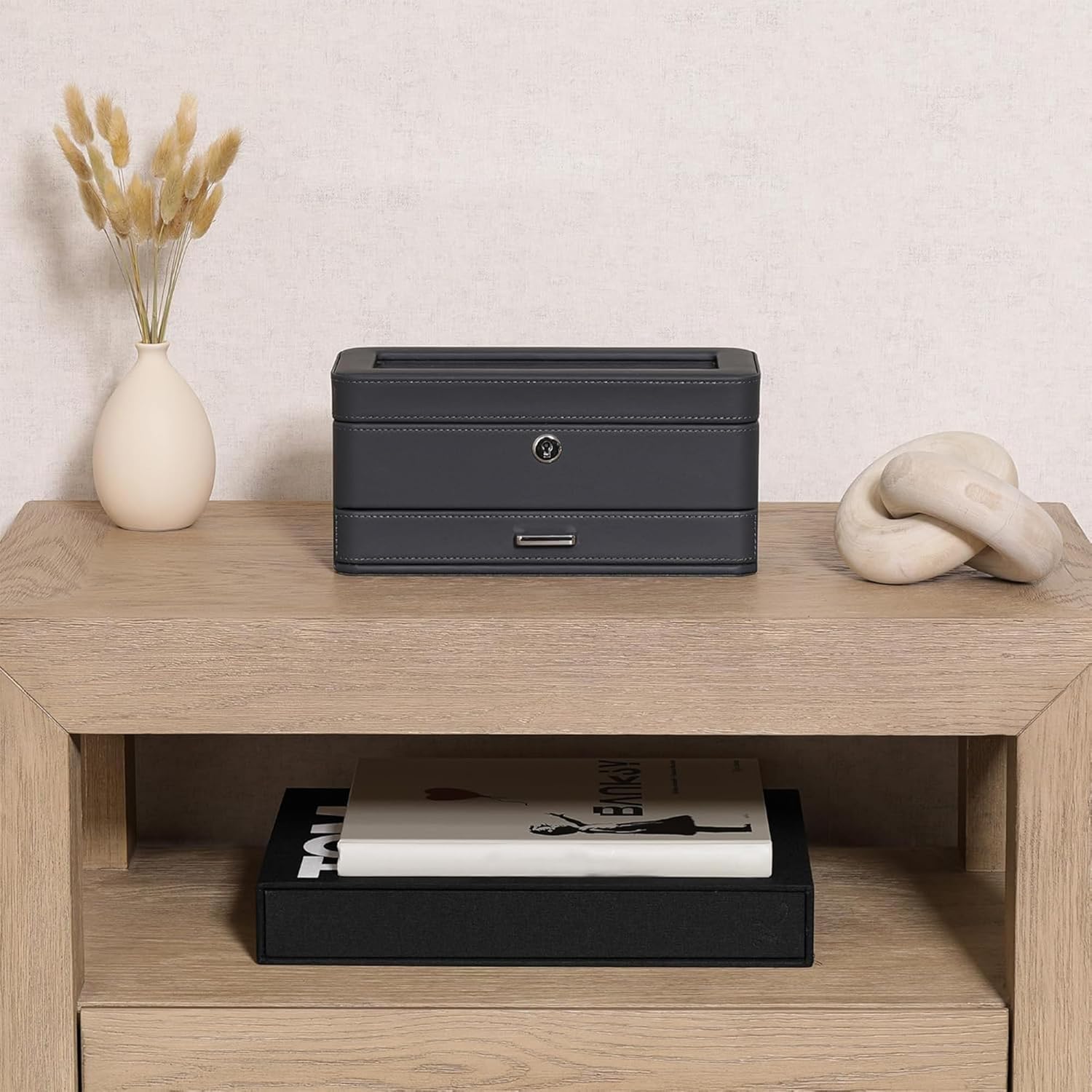 Luxury 4-Slot Watch Box with V - Luxury Bags Women reseña y precio