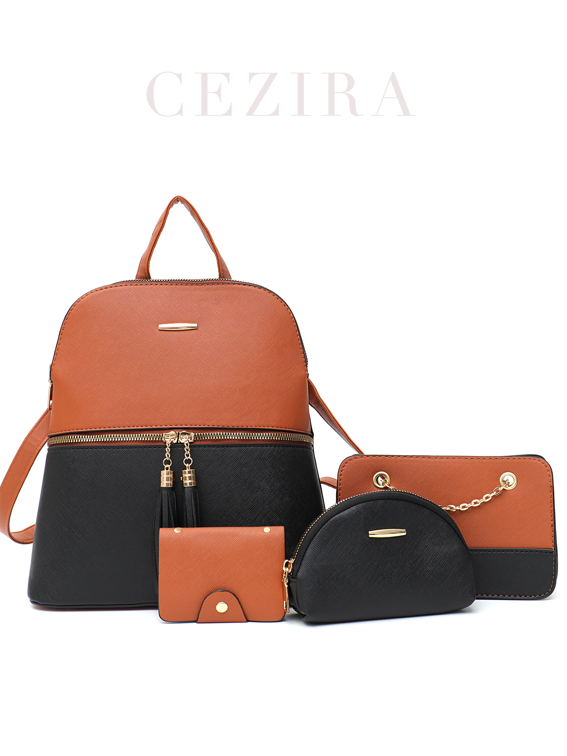 4 PCS Bags Set Women's Fashion - Luxury Zipper Bags reseña y precio