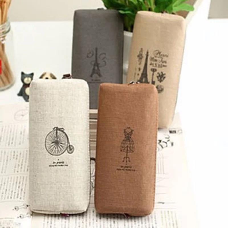 Vintage Retro Linen Pen Bag El - Luxury Bags Paris reseña y precio