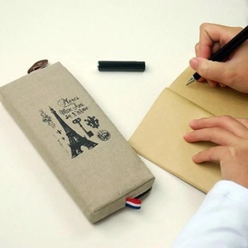 Vintage Retro Linen Pen Bag El - Luxury Bags Paris reseña y precio