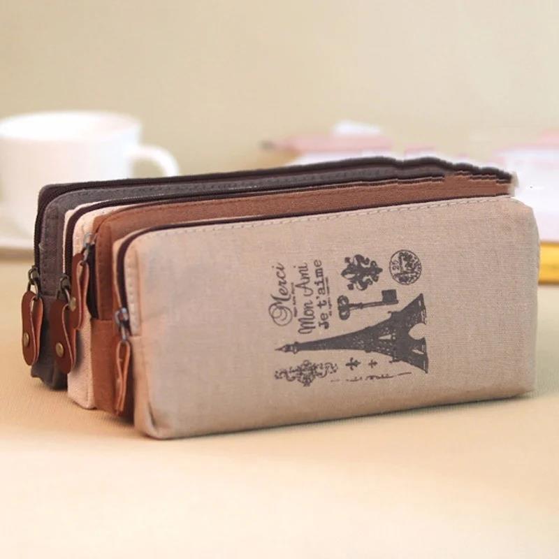 Vintage Retro Linen Pen Bag El - Luxury Bags Paris reseña y precio