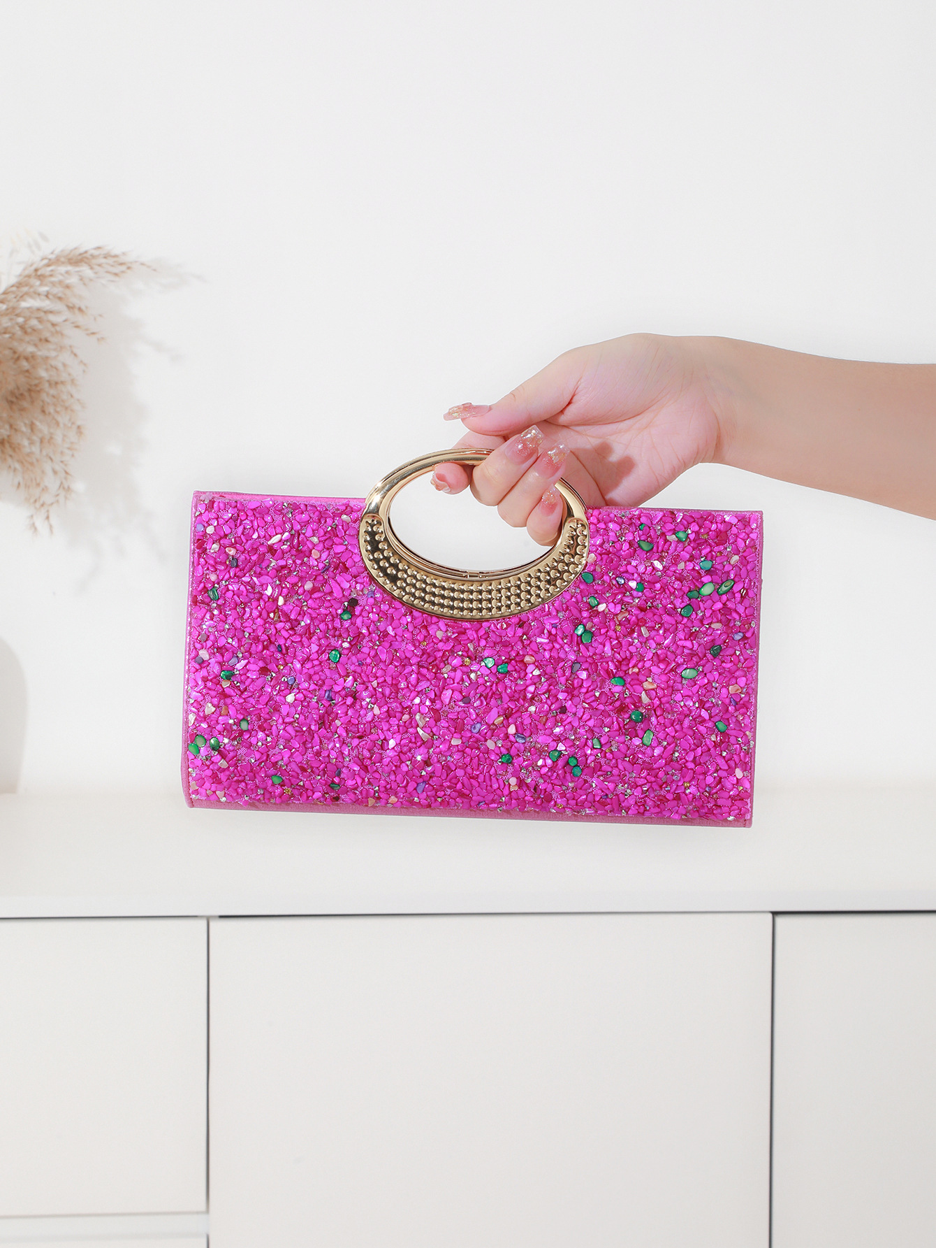 2025 New Single Side Stone Eve - Mini Bag Evening Clutch reseña y precio