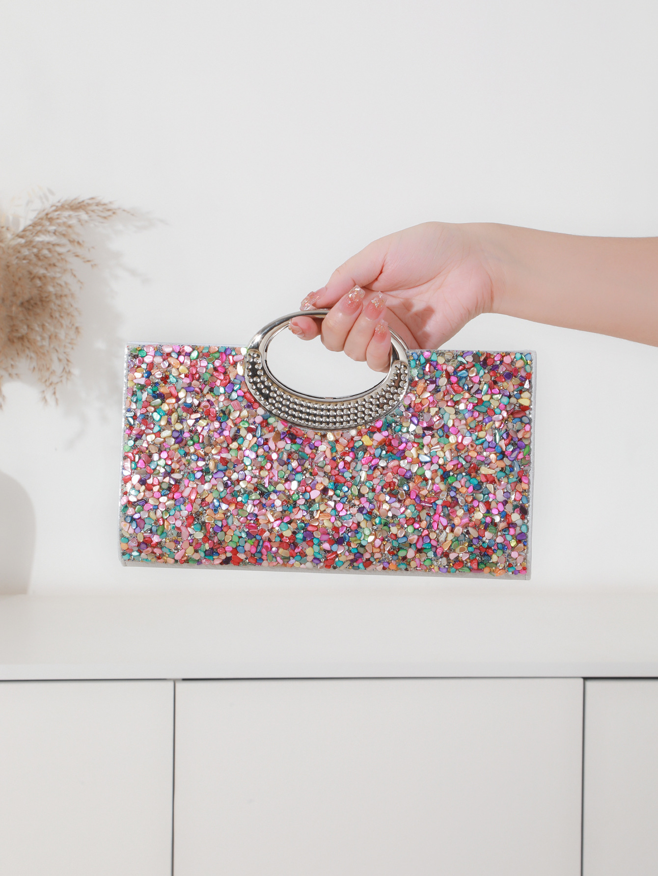 2025 New Single Side Stone Eve - Mini Bag Evening Clutch reseña y precio