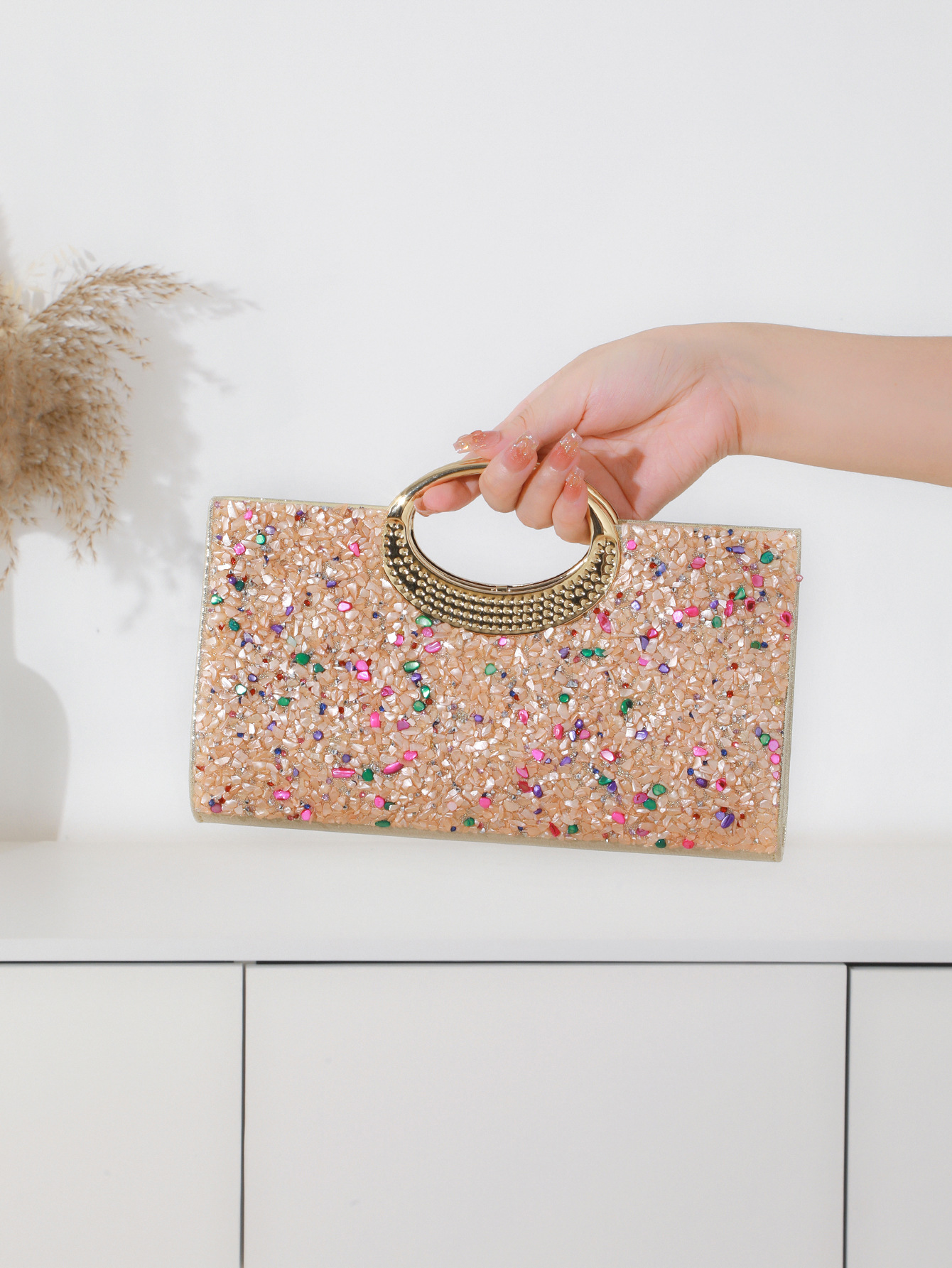 2025 New Single Side Stone Eve - Mini Bag Evening Clutch reseña y precio