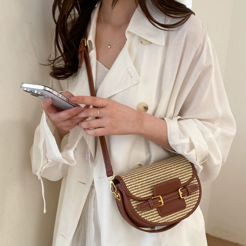England Style Mini Straw Saddl - Luxury Bags Women reseña y precio