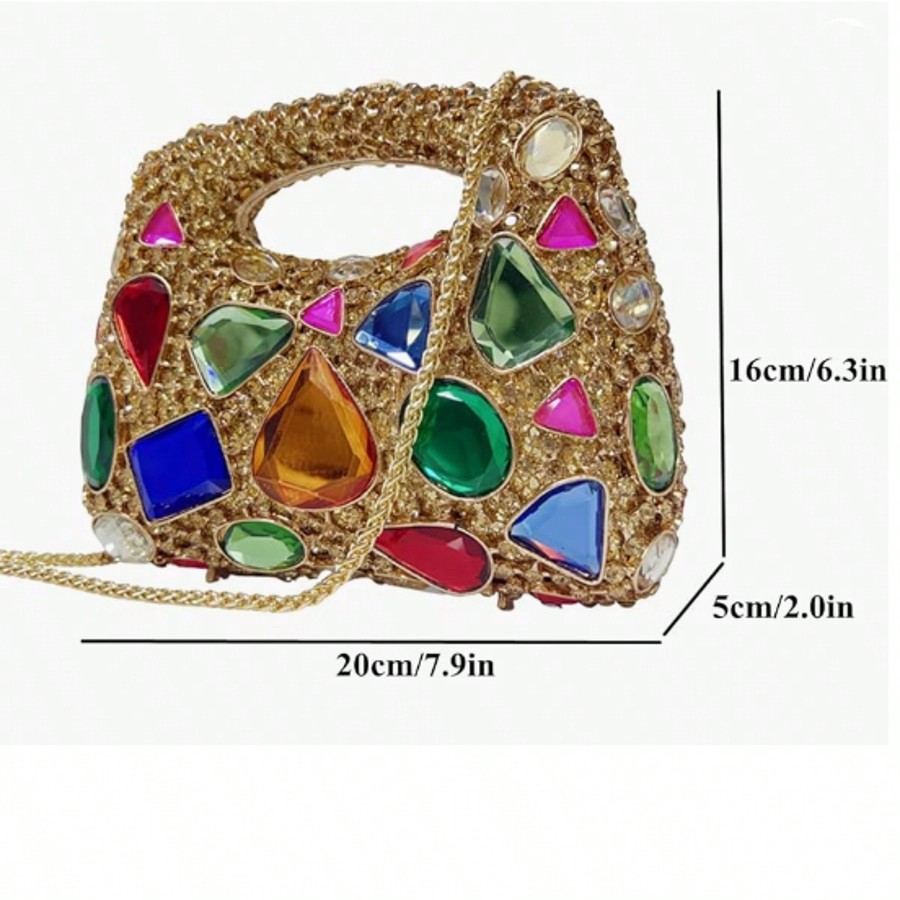 Women Luxury Diamond Rhineston - Luxury Zipper Bags reseña y precio