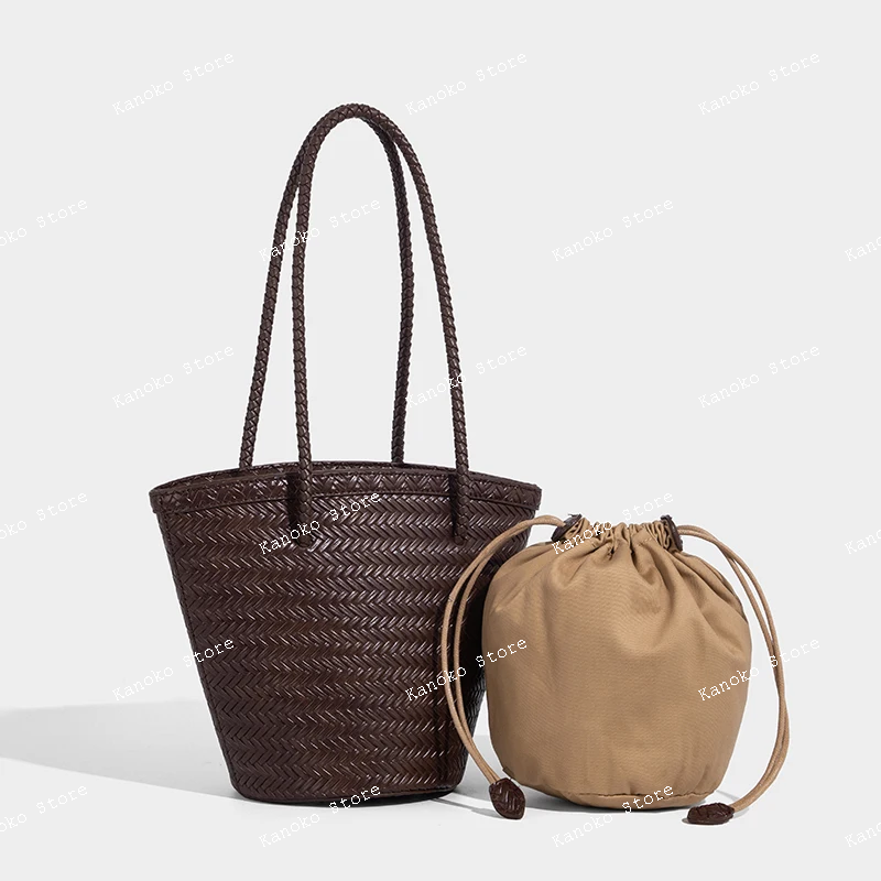 weave drawstring bucket undera - Luxury Bags Women reseña y precio