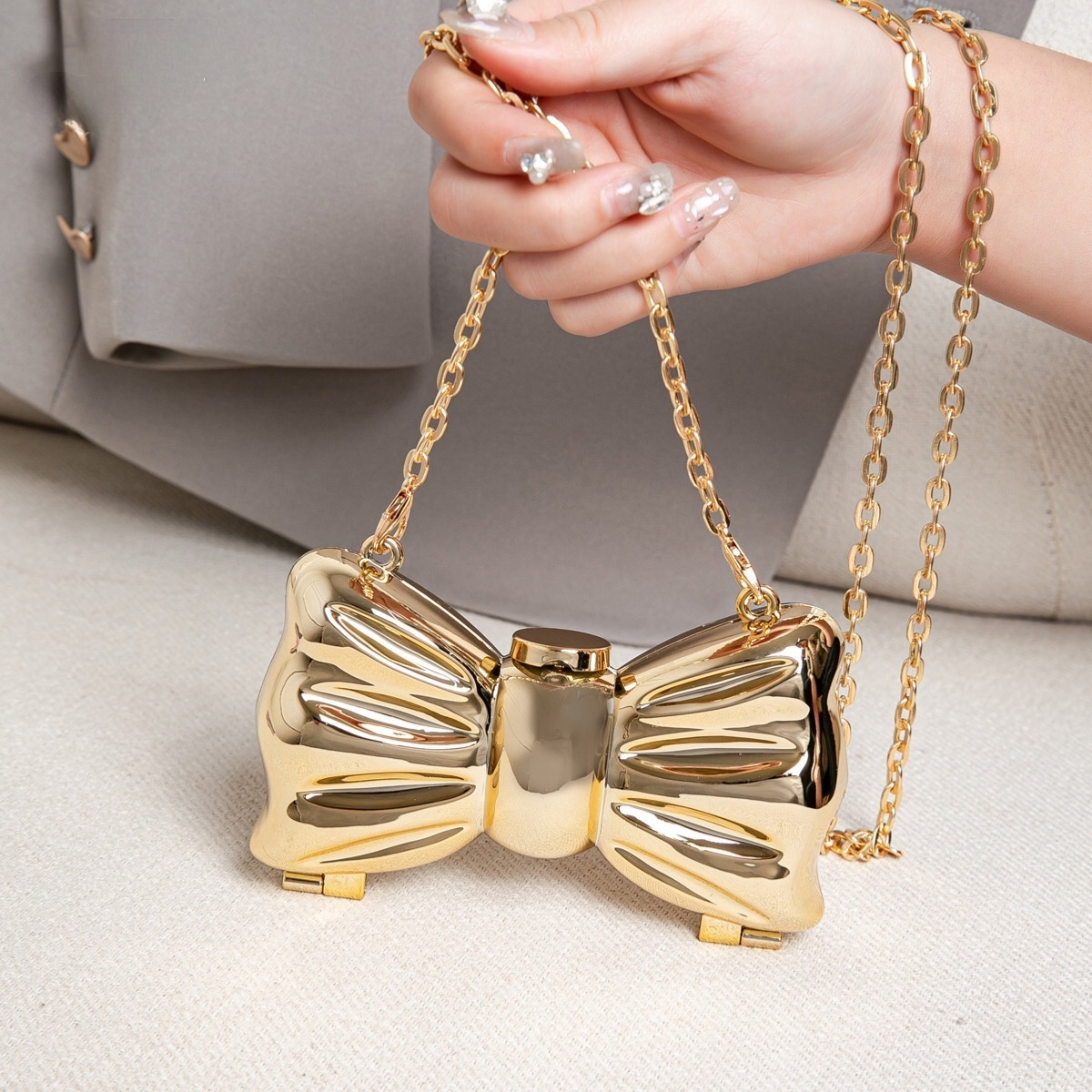 Luxury Fashion Metal Mini Hand - Luxury Zipper Bags reseña y precio