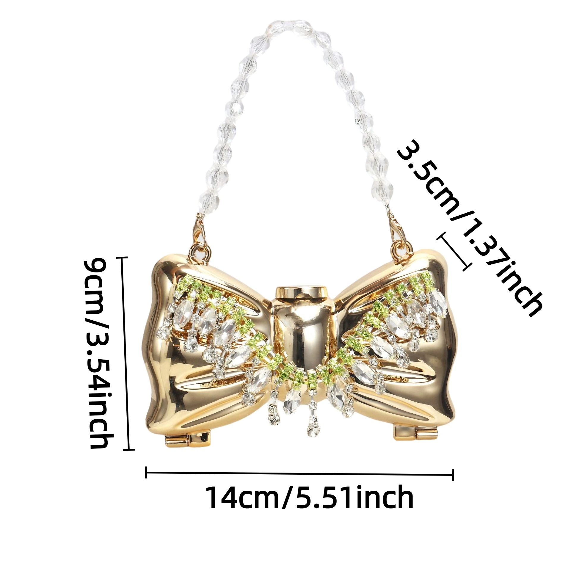 Luxury Fashion Metal Mini Hand - Luxury Zipper Bags reseña y precio